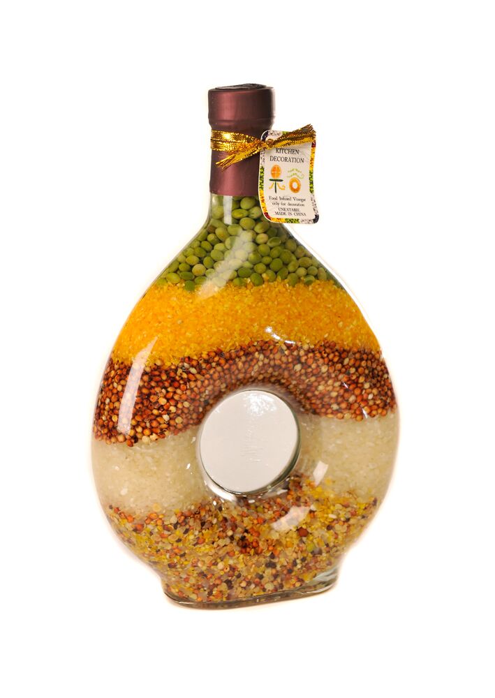 25cm Oval Shape Kitchen Glass Bottle Decoration Fruit