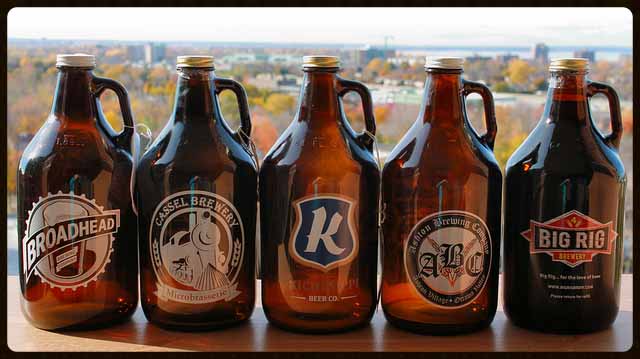 beer glass growlers 1.89L from manufacturer of Baolinglass
