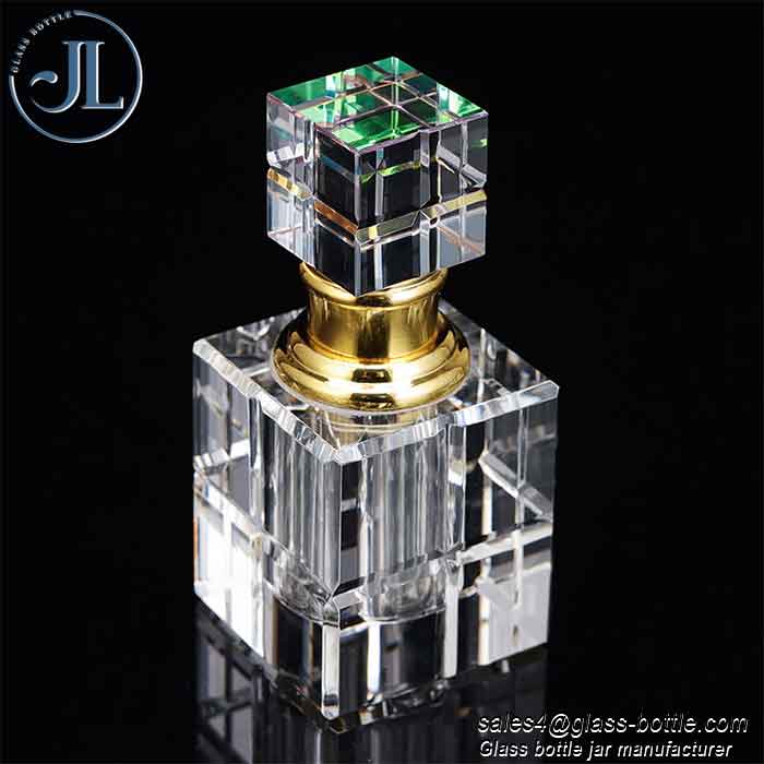 Luxury Cube Crystal Perfume Glass Rod Bottle