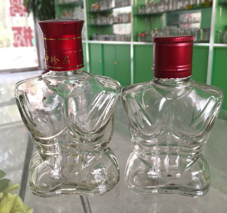 naked male/men body liquor bottle suppliers: BaolinGlass.com