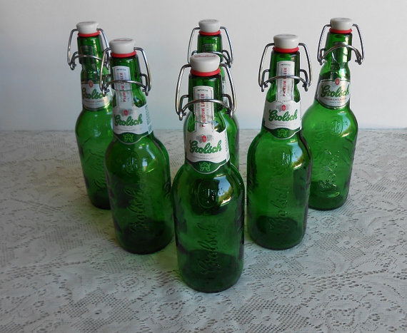 330ml green beer glass bottle with screw cap supplier