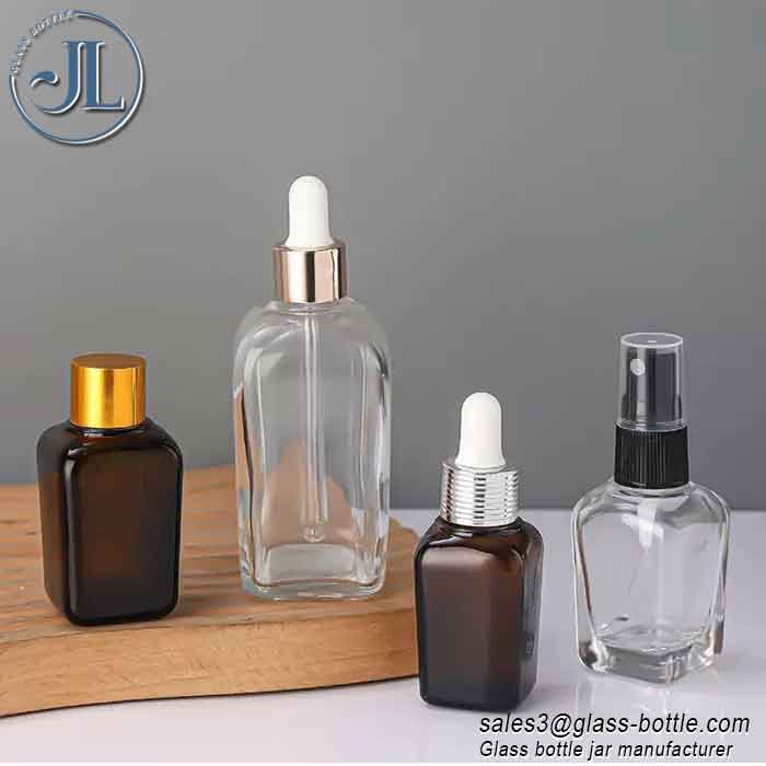 Glass dropper essential oil bottle light resistant supplier