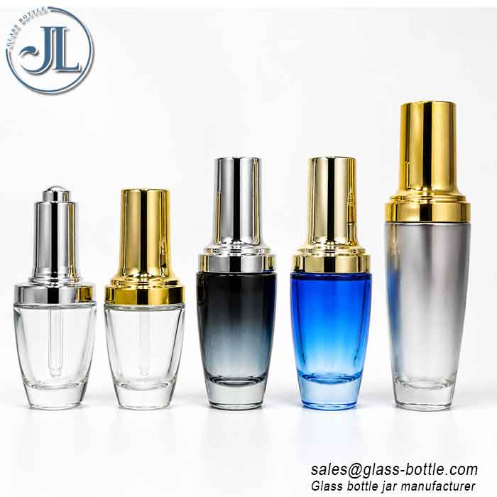 quality 20ml/30ml/60ml/100ml/120ml cosmetic cream body lotion glass bottle with pump sprayer