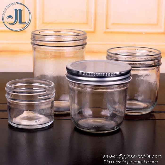 500ml Tapered Glass Mason Jar Glass Jam Jar with Screw Top Lid