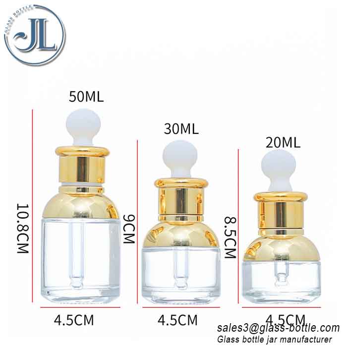 Fancy premium glass dropper bottle wholesale