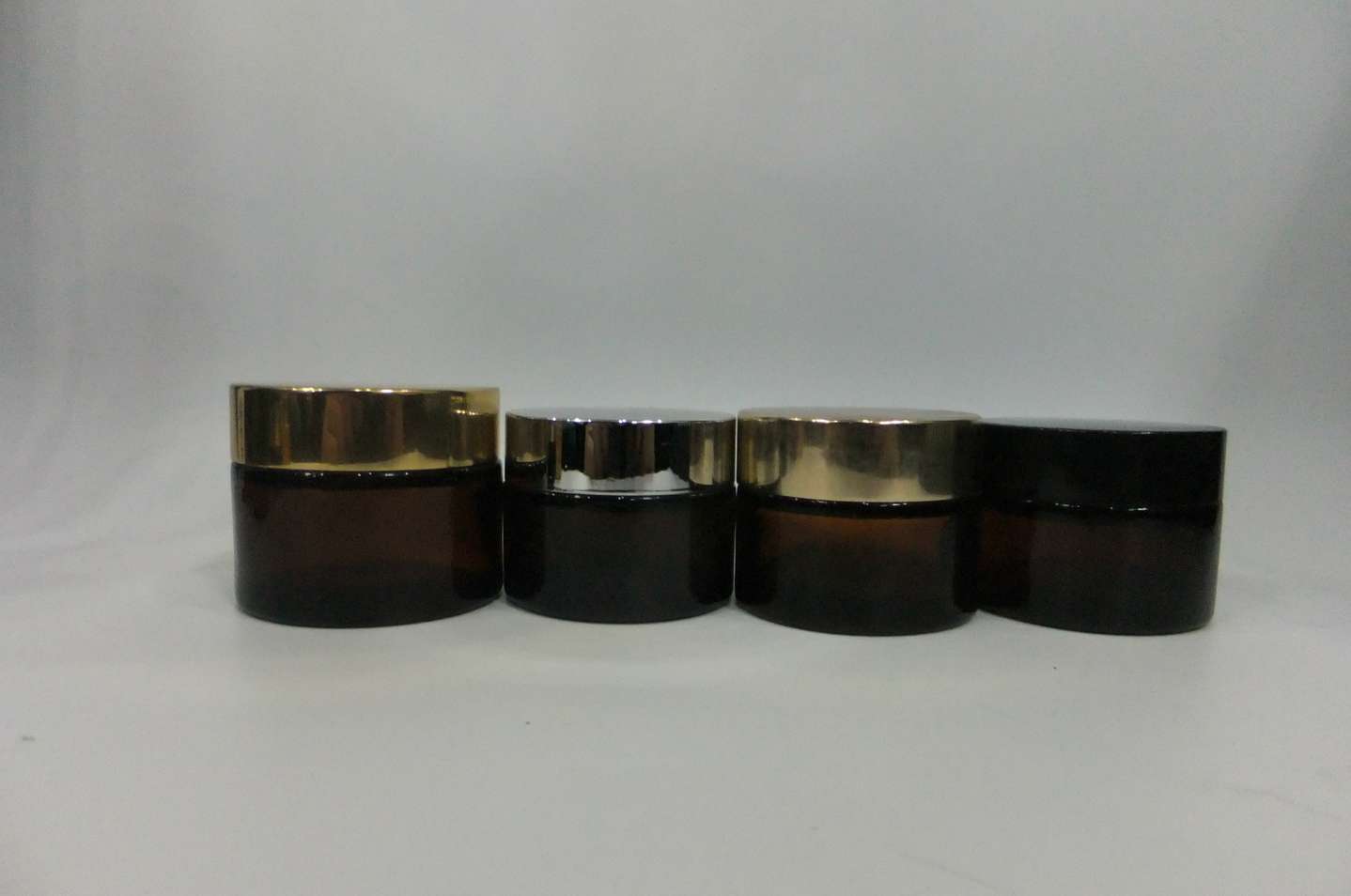 20g 30g Amber Glass Cosmetic Cream Container