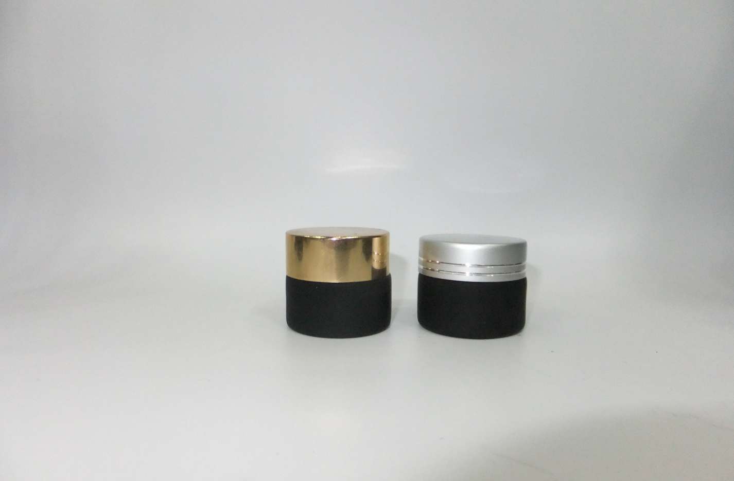 10g mini black cosmetic jar face cream glass jar
