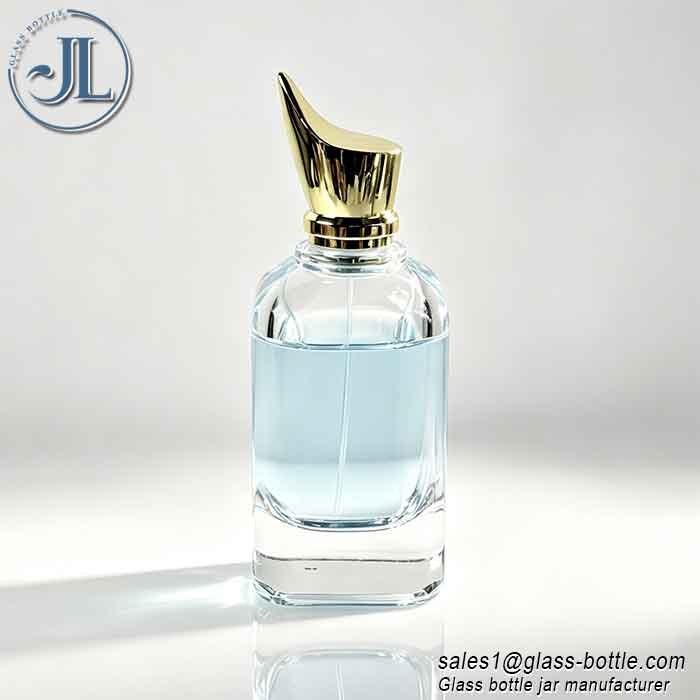 100ml glass sprayer perfume bottle with cap