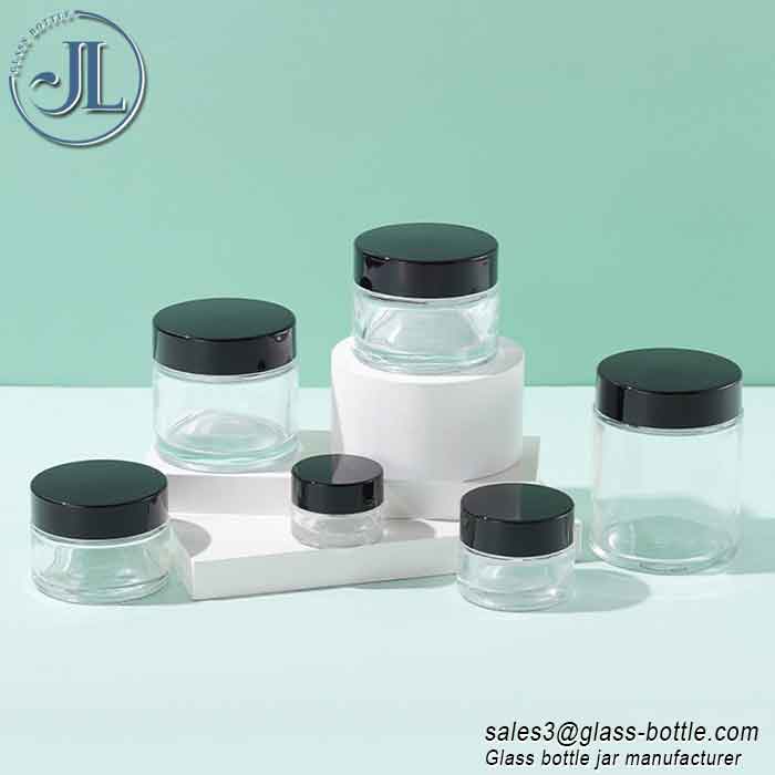 15ml high quality transparent glass empty cosmetic cream jar for face care