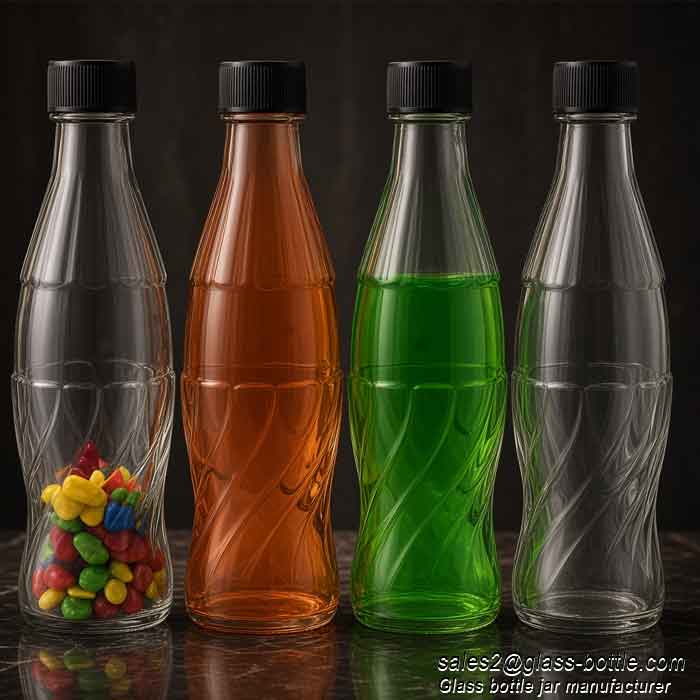 200ml glass juice soda bottle