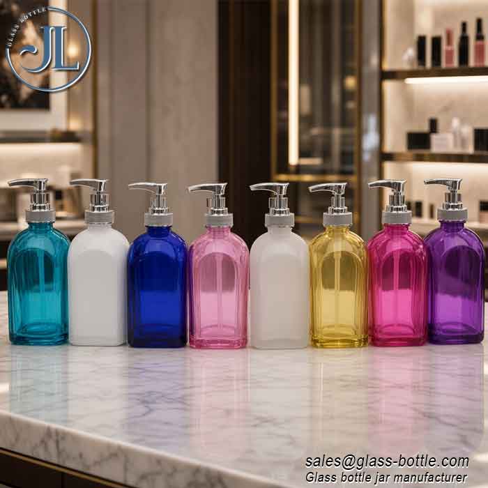 300ml 500ml Glass foam soap dispenser disposal bottle