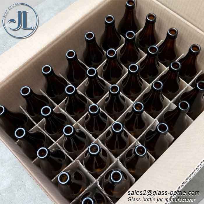 330ml 500ml crown amber empty beer bottle