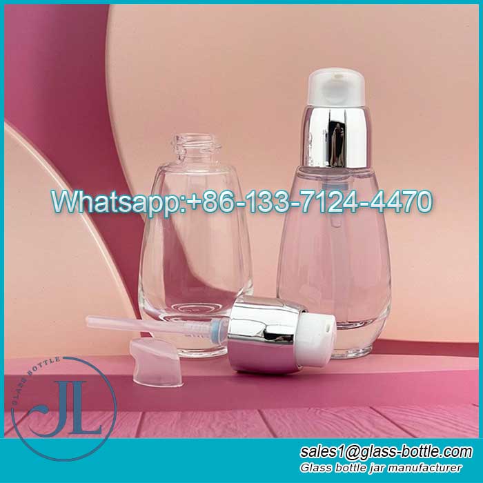 New Design 30ml Liquid Foundation Frosted Glass Bottle