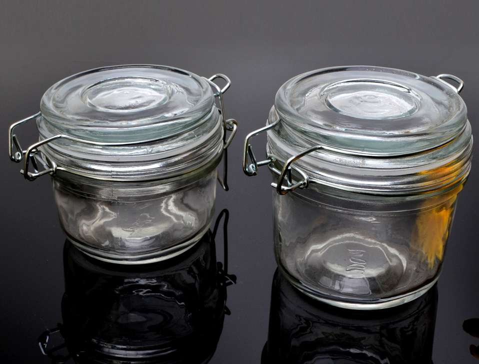 7oz 200ml clip lid top dessert glass jar