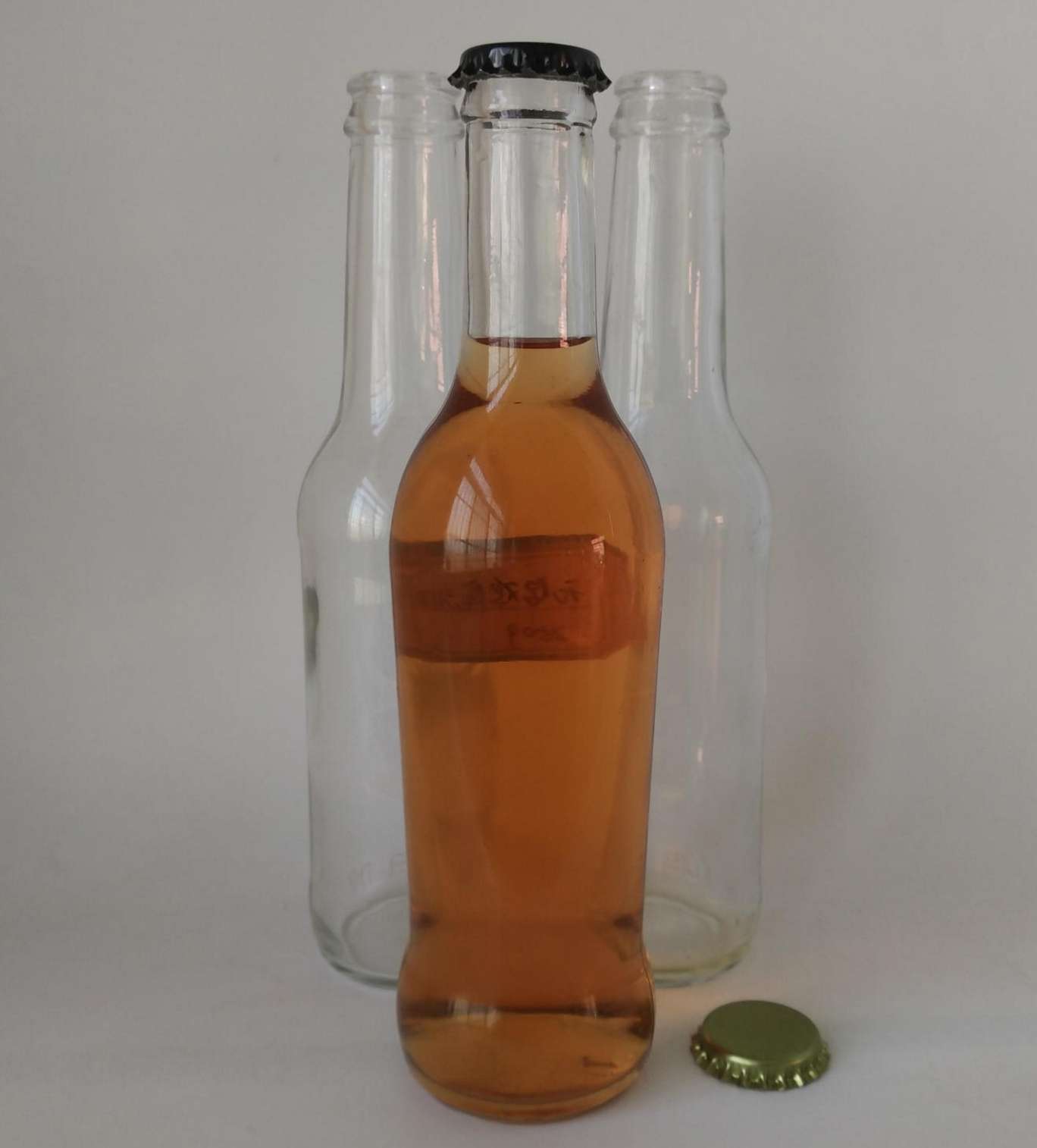 275ml clear corktial beverage glass bottle