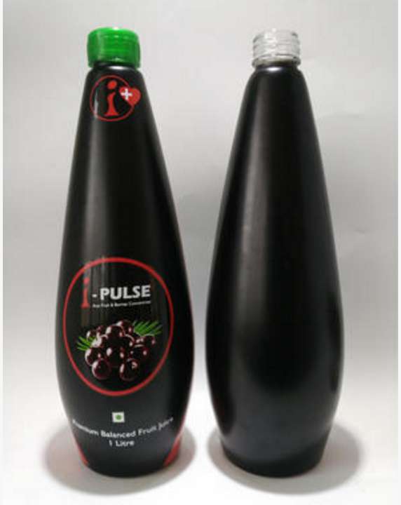 1000ml 1L Black Fruit Juice Glass bottle
