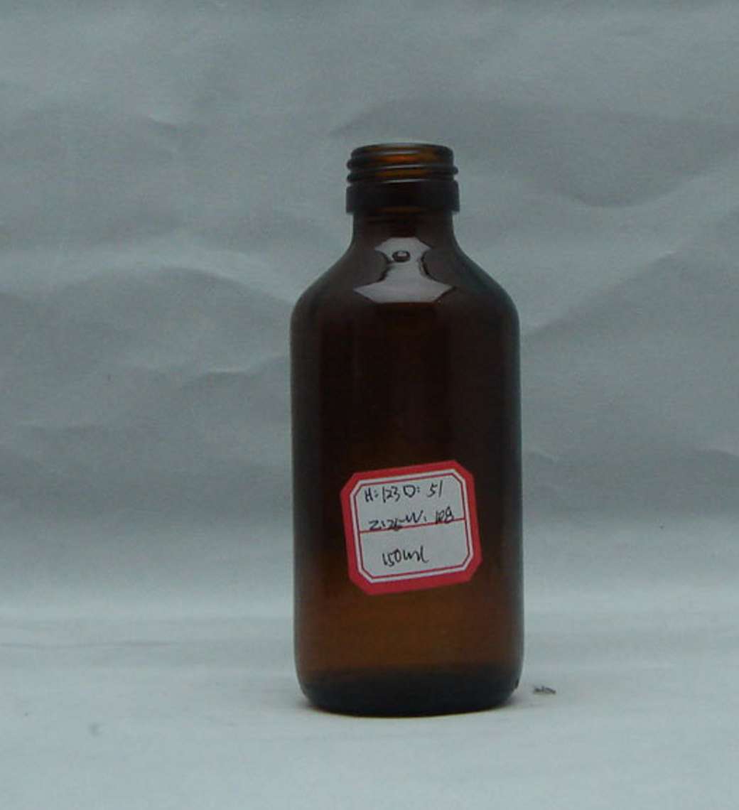 amber pharmaceutical glass bottle