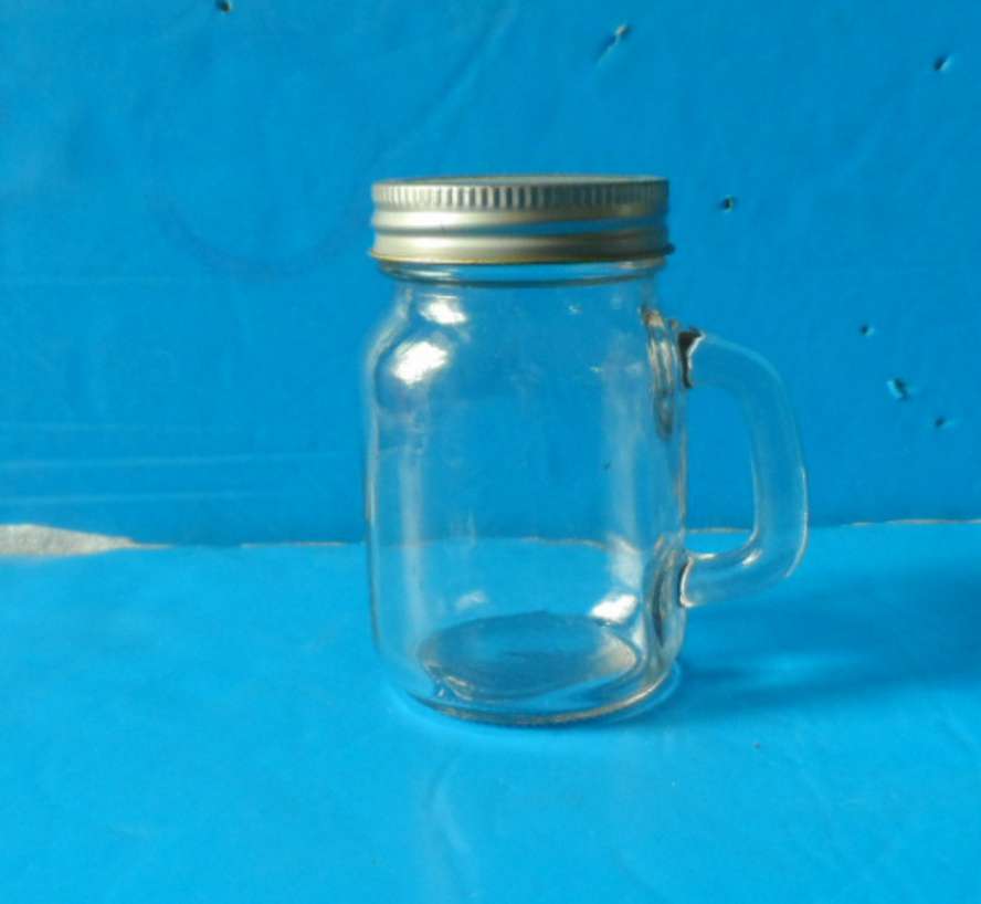 8oz 250ml Clear Glass Mason Jar With Handle