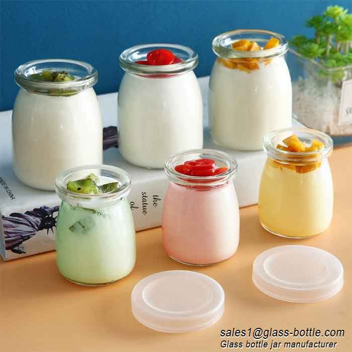 100ml pudding bottle yogurt dessert bottle glass jar