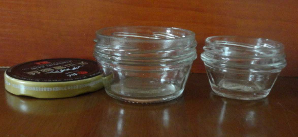 1oz 2oz 4oz 7oz caviar glass jar