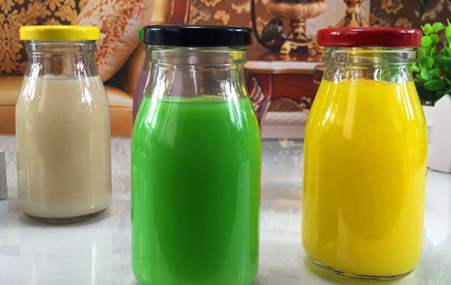 200ml juice milk glass bottle