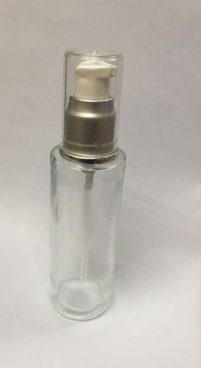 glass airless lotion toner pump bottles