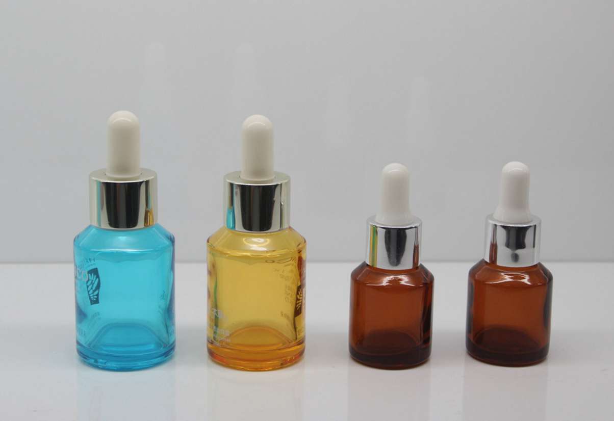 15ml amber essential oil bottle