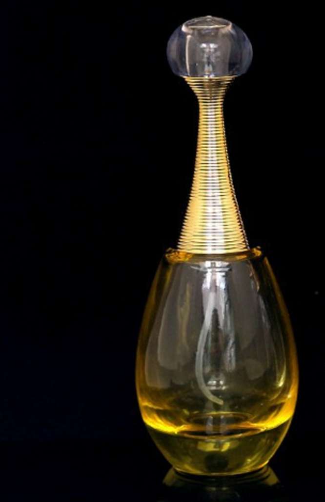 60ml water-drop shape spray perfume glass bottle