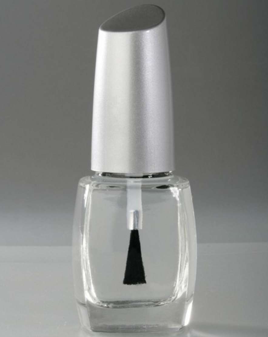 8ml square nail gel polish glass bottle with Brush