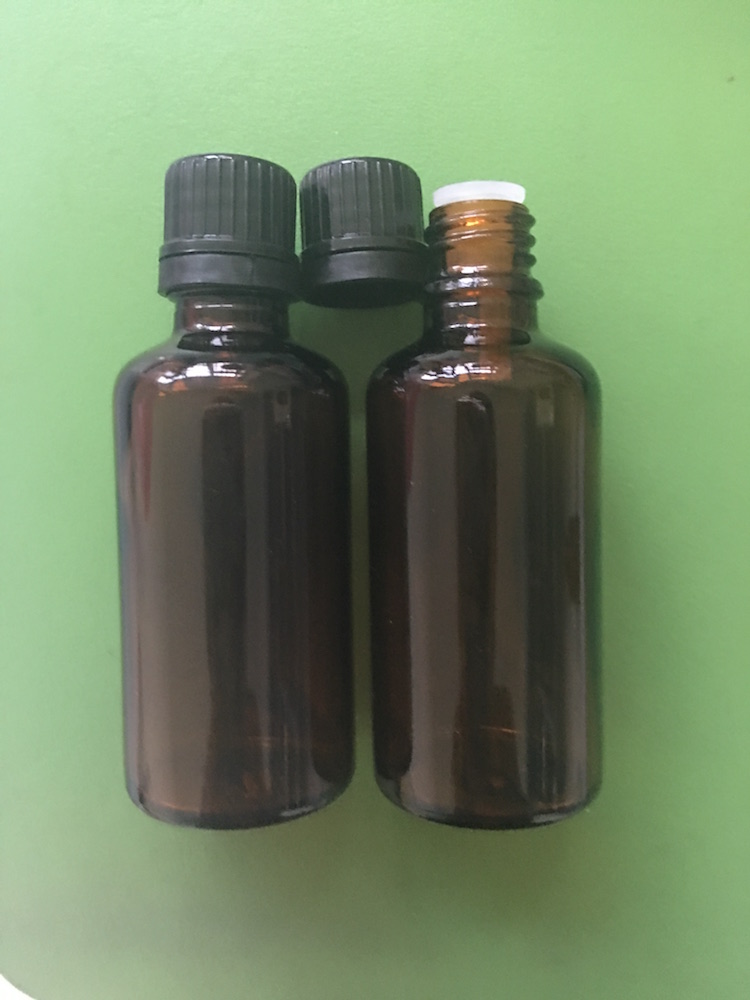 2oz 60ml Amber Euro Dropper Glass Bottle with Tamper Evident Cap