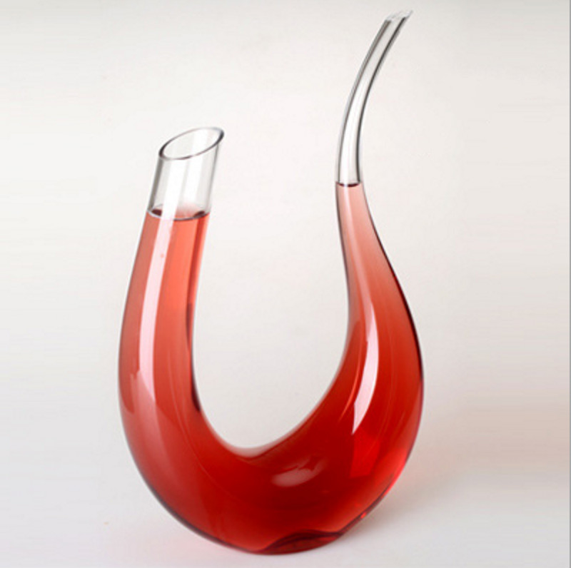 Lead free bulk glass wine decanter