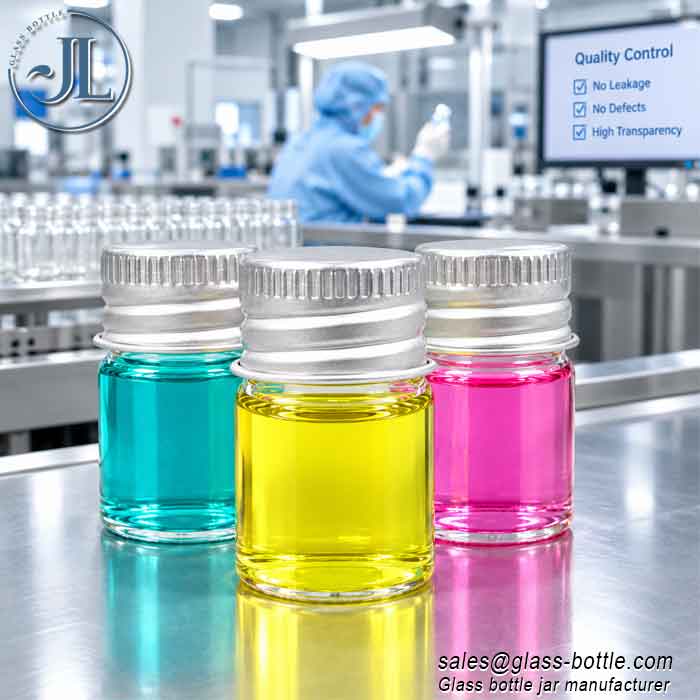 5ml 10ml Candy or pill glass bottle with aluminum cap wholesale