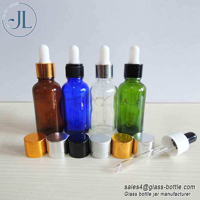 Colored Glass Essential Oil Bottles with Dropper Wholesale Supplier