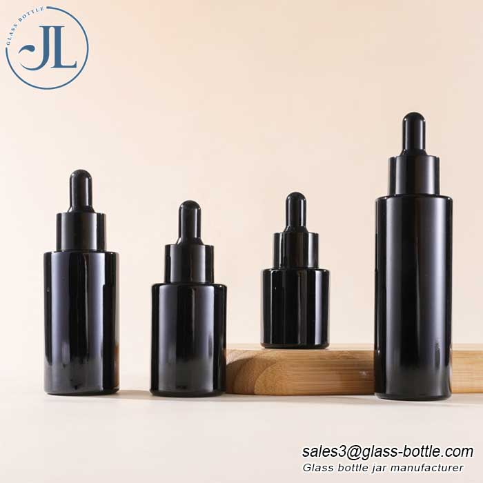 Gloss black blass dropper bottle supplier