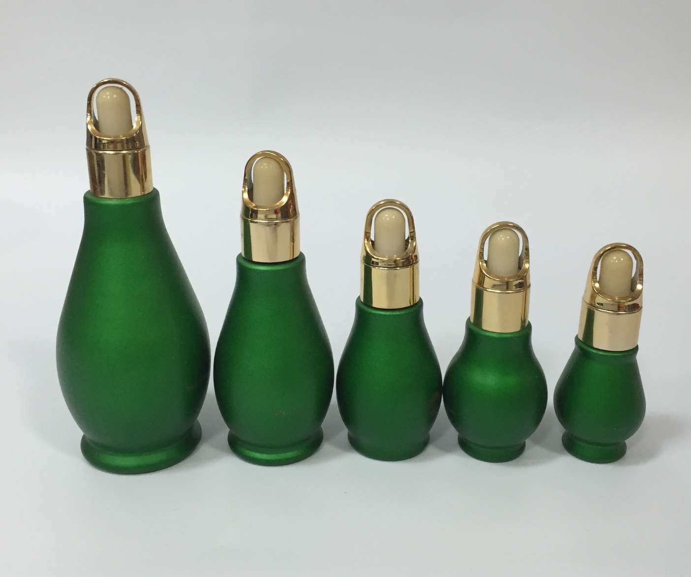 100ml green essential oil dropper glass bottle