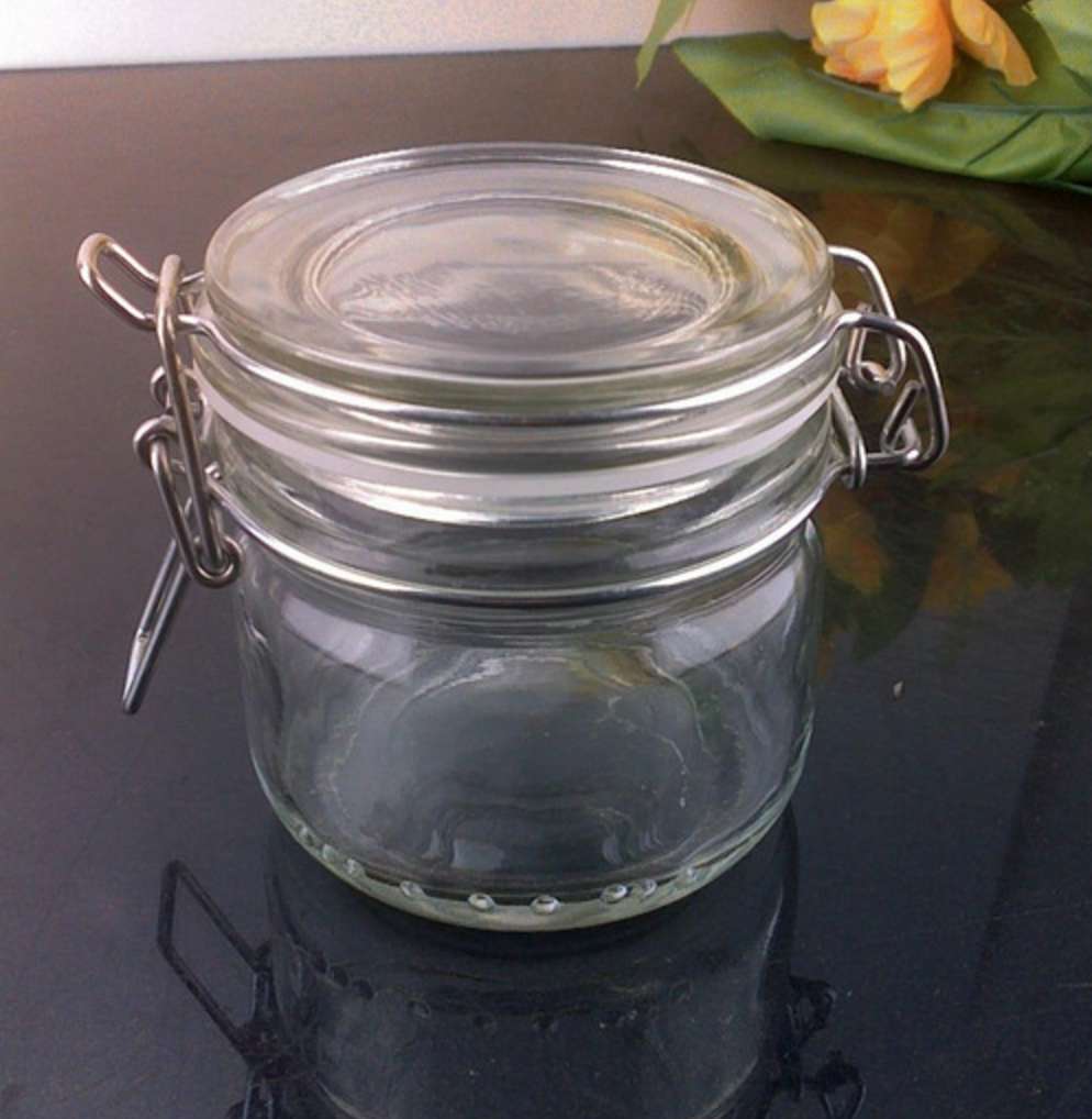 200ml Clip top glass canister