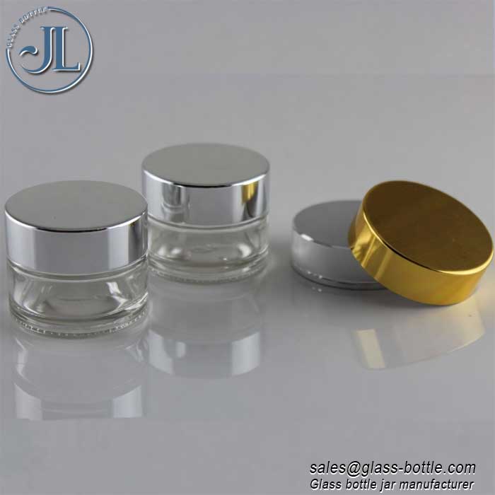 5g clear glass cosmetic containers with lids wholesale