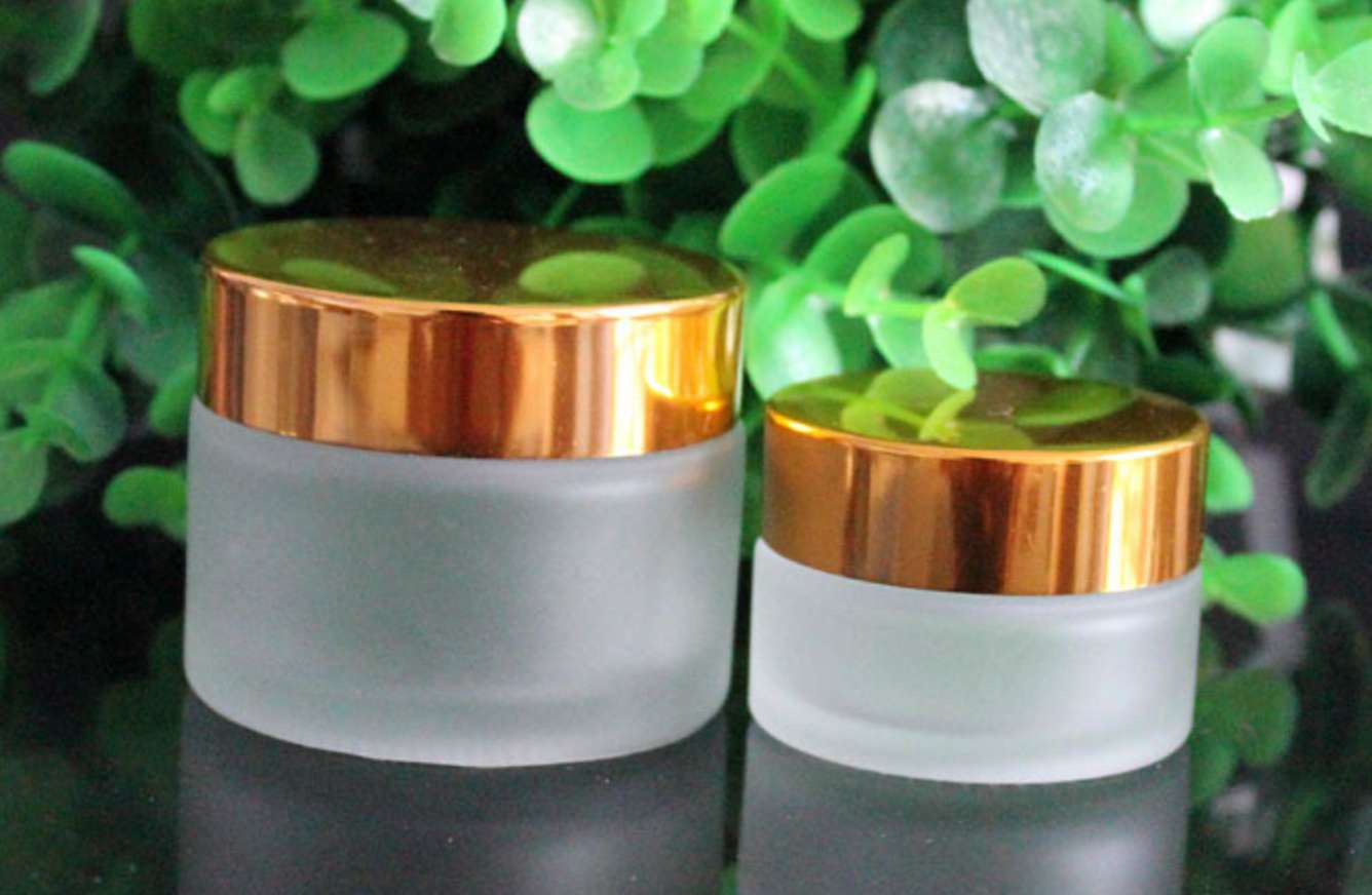 30ml 50ml frosted cosmetic glass jar