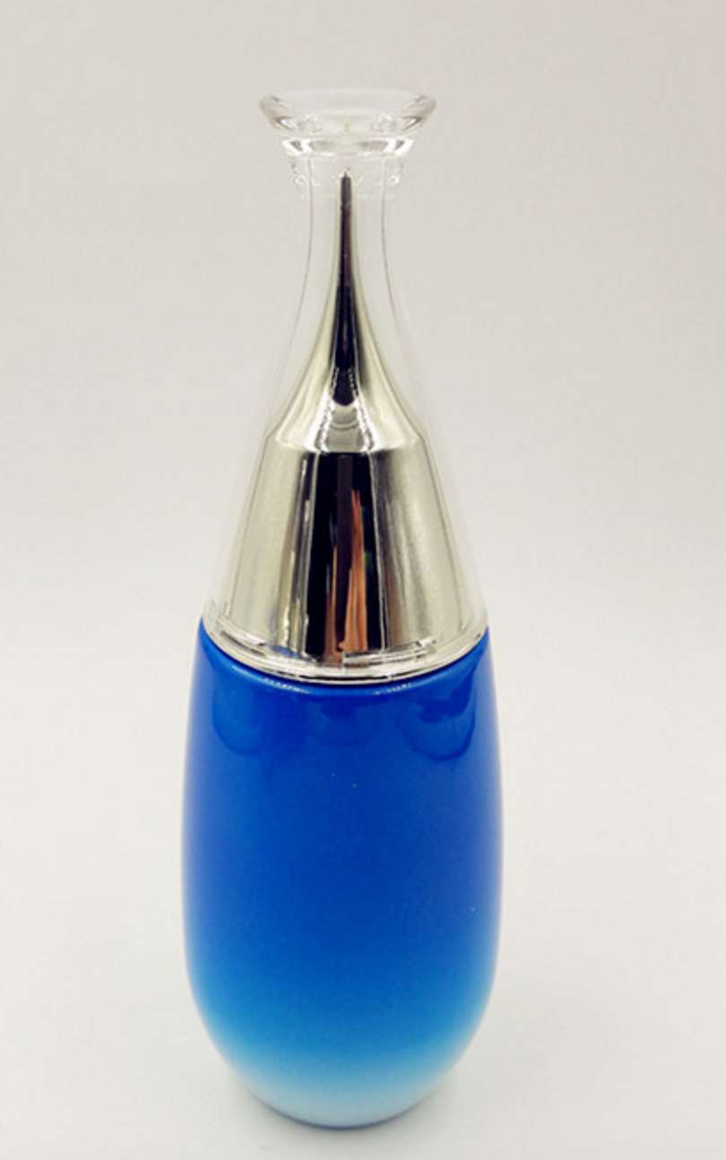 40ml blue color cosmetic essence liquid glass bottle
