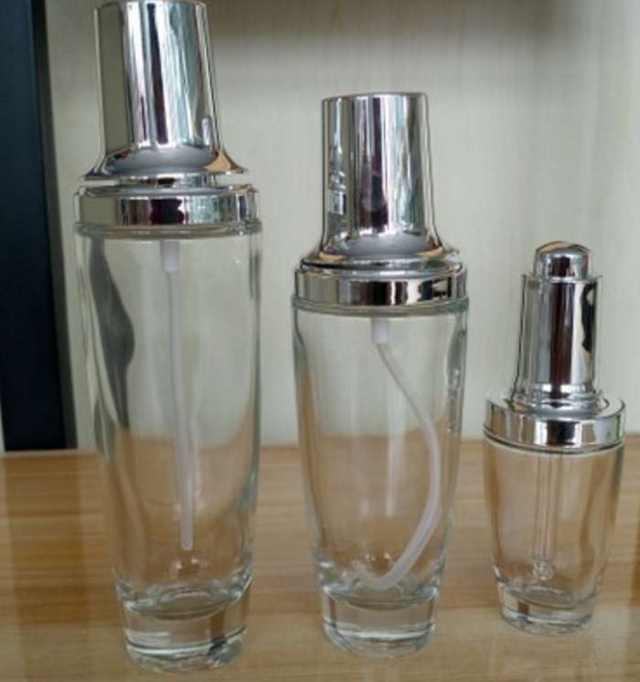 120ml clear frost glass face water bottle