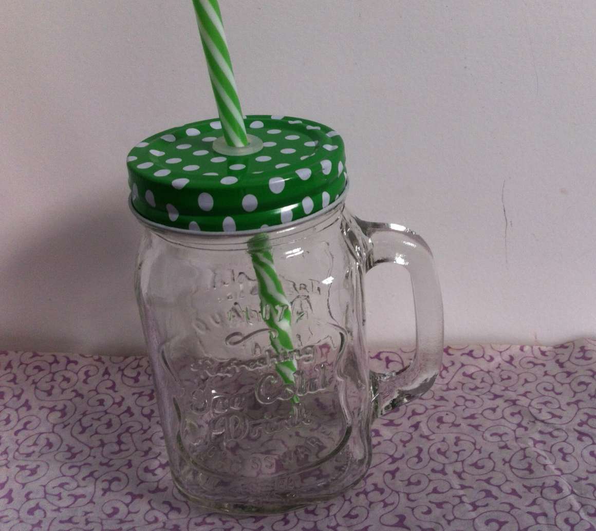 Personalized Mason Jar Drinking Glass