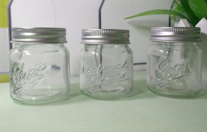 2oz Customize mini glass mason jar