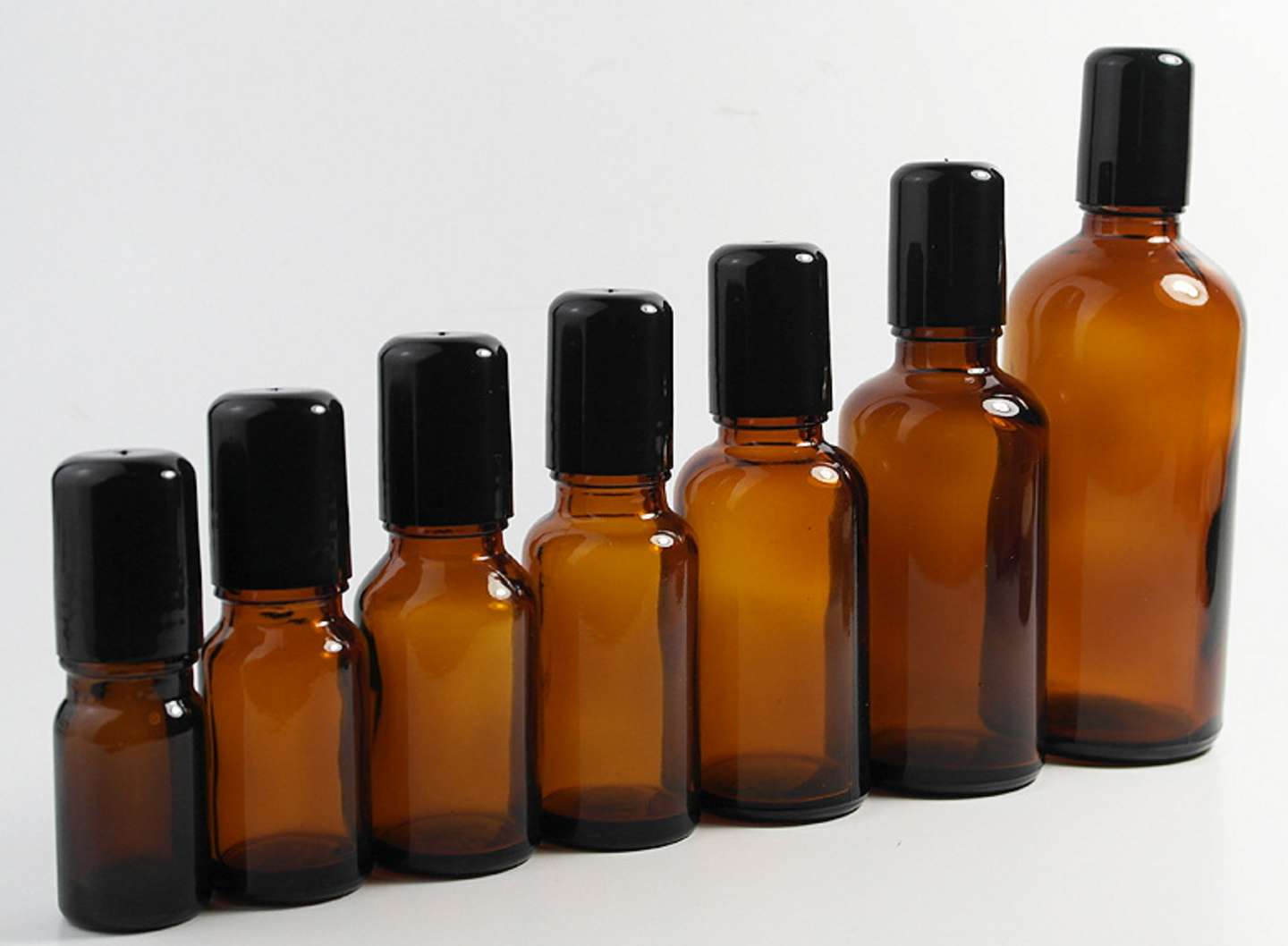 10ml 15ml 30ml amber roller ball glass bottle