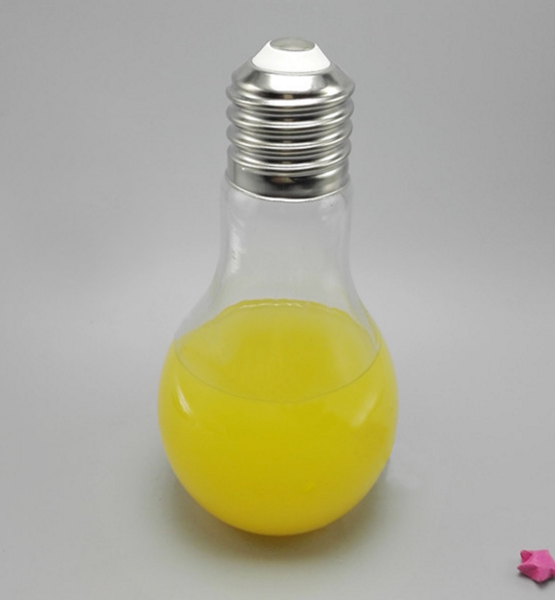 250ml 400ml lamp bulb juice glass bottle