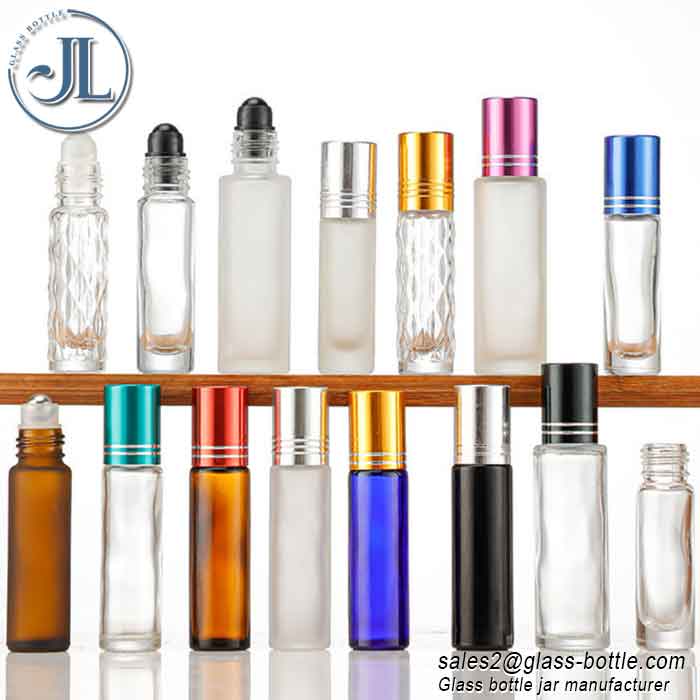 Colored Essential Oil Roller Bottles