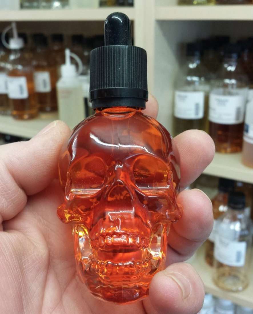 Wholesale glass skull dropper bottle 30ml 60ml