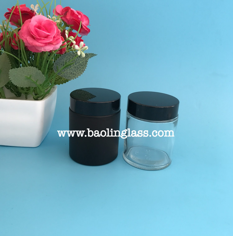 100g 100ml frost amber facial mask straight cosmetic glass jar