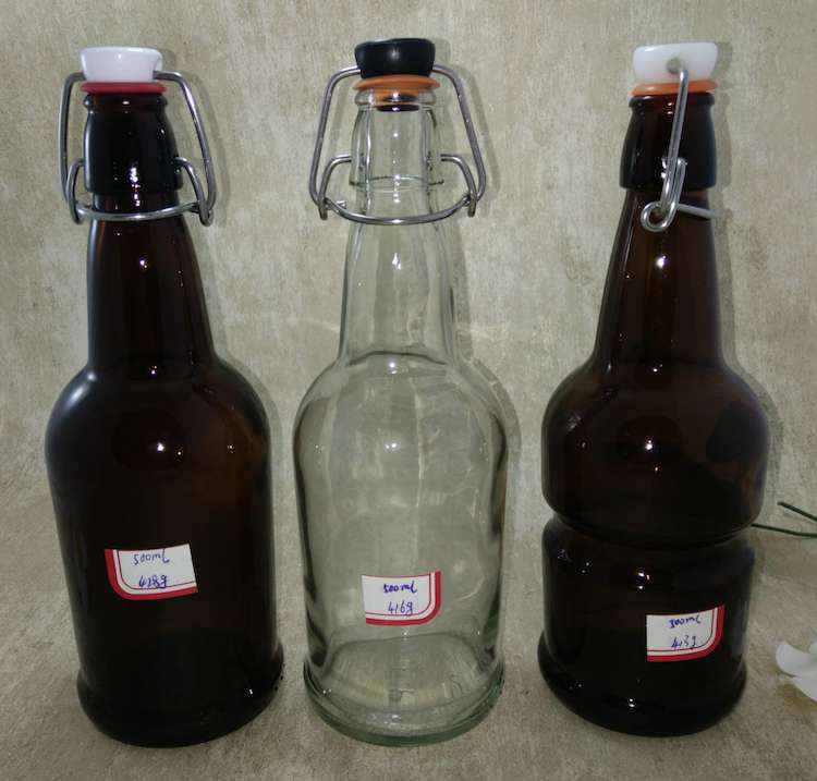 16oz swing clip beer glass bottle