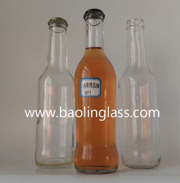 275ml Sparkling rum frosted glass bottle