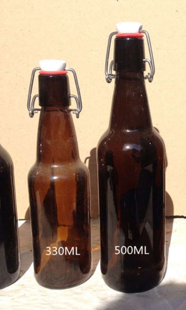 100ml 300ml 330ml 500ml amber beer glass bottle